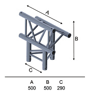 INVOLIGHT ITX29-C21 - модуль для 3-х ферм (Т-образ), треугольн., 290х500