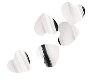 Конфетти металлизированное Сердца серебро