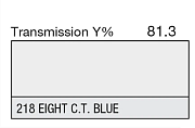 Светофильтр LEE Filters №218 Eight C.T. Blue