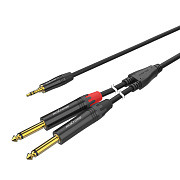 PACC280/2 Аудио кабель, 3,5мм stereo Jack - 2x6,3мм mono Jack, 2м.