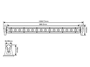 Линейный светильник BARTONE 16x6F IP
