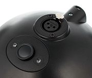 K&M 29377-000-55 настольная подставка для микрофона "Gooseneck" с кнопкой и индикаторами, чёрная