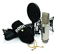 RODE NT2-A студийный конденсаторный микрофон, 1", всенаправленный/кардиоида/восьмёрка, 20 Гц - 20 кГц, -37 дБ, 147 dB, обрезной НЧ фильтр