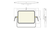 Компактный широкоугольный светильник типа «soft-panel» SS5521SC Y-PLANO 500 DMX