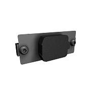 Панель модульная ПМ01-1XLR3F (SCDX) Панель с разъемом XLR3F и с крышкой SCDX, 35х85 мм, 1 модуль, цвет — черный