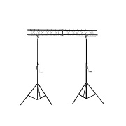 Система для подвеса световых приборов LS082L Black