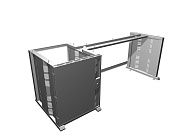 Каркас стола оператора СТО. 200.80. (1т14U) левый Каркас стола оператора