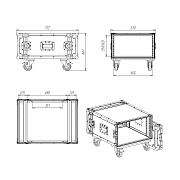 Рэковый кейс RCC9-480-6U
