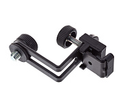 K&M 24030-300-55 держатель для микрофона с креплением на обод барабана, чёрный