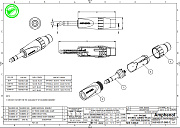 AMPHENOL JS3P - джек стерео, кабельный, 6.3 мм, корпус JUMBO металл, цвет никель, колпачок из пла