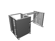 Каркас стола оператора СТО. 150.80. (1т14U) левый Каркас стола оператора