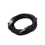 Cordial CCM 7,5 MP микрофонный кабель XLR male/моно джек 6,3 мм, 7,5 м, черный