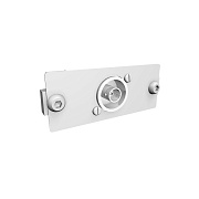 Панель модульная ПМ01-BNC50 RAL9016 Панель с разъемом BNC50, 35х85 мм, 1 модуль, цвет — белый