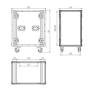 Рэковый кейс RCC9-550-18U