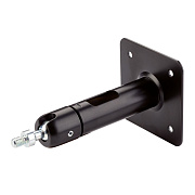 K&M 24185-317-55 настенный/ потолочный держатель на 3/8", угол наклона 0°-90°, поворот 360°, черный