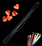 Зарядка одноразового ствола серпантином или конфетти