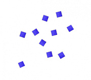 Конфетти бумажное 6х6мм синее Конфетти бумажное 6х6мм синее