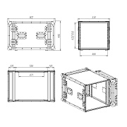 Рэковый кейс RC9-550-10U