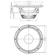 EIGHTEEN SOUND 12ND930/8 - 12' динамик НЧ, неодим, 8 Ом, 500 Вт AES, 98 дБ, 46...4500 Гц