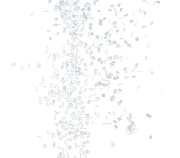 Конфетти бумажное 10х10мм белое Конфетти бумажное 10х10мм белое