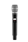Shure QLXD2/SM86 G51 ручной передатчик с капсюлем SM86, конденсаторный кардиоидный, 470-534 МГц. Черный
