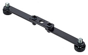 K&M 23510-300-55 держатель для 2-х микрофонов, поворотные секции, чёрный