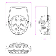 INVOLIGHT LEDPAR95W - всепогодный LED прожектор, RGBWA 9x10Вт, IP65, DMX-512