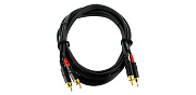 Cordial CFU 3 CC кабель сдвоенный RCA—RCA, 3.0м, черный