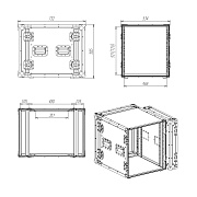 Рэковый кейс RC9-480-12U