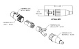AMPHENOL AC3FCP - разъем XLR кабельный мама, 3 контакта., штампов.конт., корпус из термопластика
