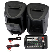 YAMAHA STAGEPAS 400BT1M - система звукоусиления, 400 Вт (НЧ 200 Вт + ВЧ 200 Вт) с 1 микрофоном