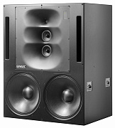 GENELEC 1236AP-VU активный 3-полосный монитор, 2хНЧ 18" 1000Вт, 2хСЧ 5" 800Вт, ВЧ 1" 400Вт. Внешний усилитель. Черный