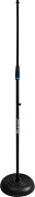 Ultimate Support JS-MCRB100C стойка микрофонная прямая с круглым основанием 84-154 см, вес 3.5 кг, резьба 5/8", черная