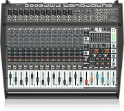 BEHRINGER PMP6000 - микшер-усилит,2х800 Вт,12 моно/4 стер,эквалайзер,эффекты,подавитель обр.связи