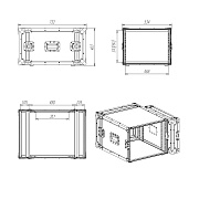 Рэковый кейс RC9-480-8U