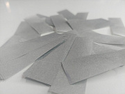 Конфетти бумажное 17х55мм серебро 1кг