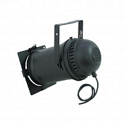 EUROLITE PAR-64 SPOT LONG WITH CABLE BK парблайзер, длинный, цвет черный, цоколь GX-16d, мощность 1000 Вт - артикул ELPAR64