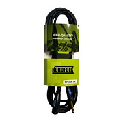 NordFolk NPC004/5M удлинитель для наушников, 6,3 TRS female <=> 6.3 TRS male, пласт разъем 5 м