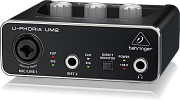 BEHRINGER UM2 - аудиоинтерфейс USB, 2 входа, 2 выхода, микр. предусилитель XENYX
