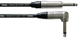 Cordial CXI 3 PR инструментальный кабель угловой джек моно 6.3мм/джек моно 6.3мм, разъемы Neutrik, 3.0м, черный
