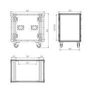 Рэковый кейс RCC9-550-14U