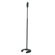 K&M 26075-300-55 микрофонная стойка прямая с основанием для хранения, чёрная, 1060-1790 мм