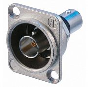 Neutrik NBB75DFI панельный разъем BNC в корпусе D-типа, проходной, изолированный от земли