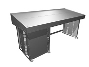 Каркас стола оператора СТО. 200.80. (1т14U) левый с кожухом Каркас стола оператора