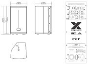 FBT X-PRO 110A - активная двухполосная акустическая система, НЧ 1200+ ВЧ 300 Вт, DSP