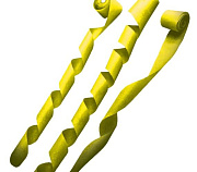 Серпантин бумажный 4смх20м желтый