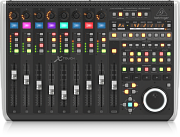 Behringer X-TOUCH - компактный Ethernet/USB/MIDI- контроллер DAW, 9 моториз.фейдеров 100 мм, 8LCD