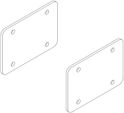 Universal Acoustics FLP Ri Пластина переходная для горизонтального подвеса Revolve (инсталяционная)