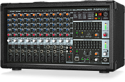BEHRINGER PMP2000D - микшер-усилит, 2x500 Вт на 8 Ом (2 x 1000 Вт на 4 Ом),14 каналов