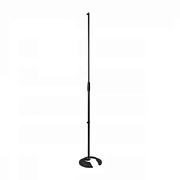 TEMPO MS170 - микрофонная стойка, прямая, круглое основание с вырезом, регулируемая высота,черная